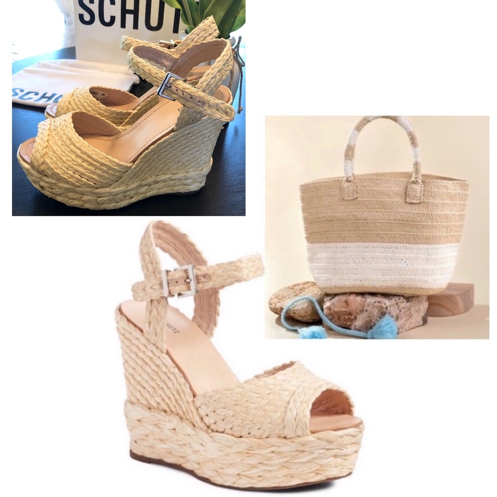 Espadrille Wedge Sandals NIB Schutz - Picture 12 of 12